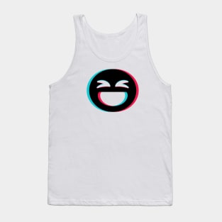 TikTok laugh emoji smiley Black Tank Top